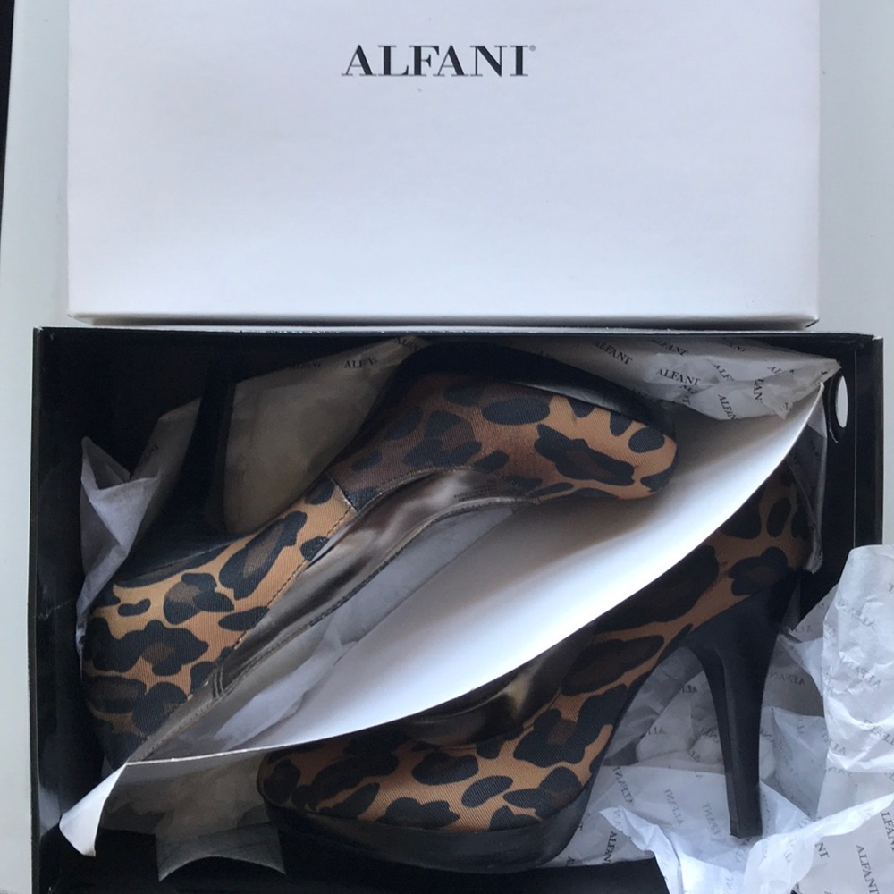 Alfani Maddy Leopard heels